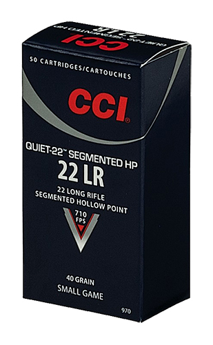 CCI Quiet .22LR Brass SHP 40 Grain 50 Rounds