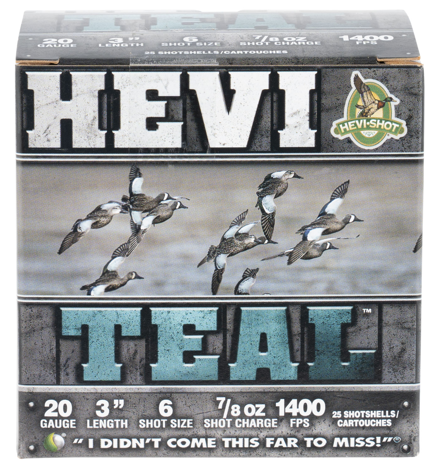HEVI-Shot 20 Gauge 6 Shot 7/8oz 3'' 25 Rounds