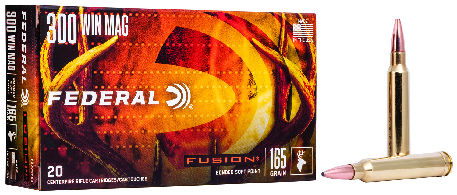 Federal 300 Win Mag Brass SP 165 Grain 20 Rounds