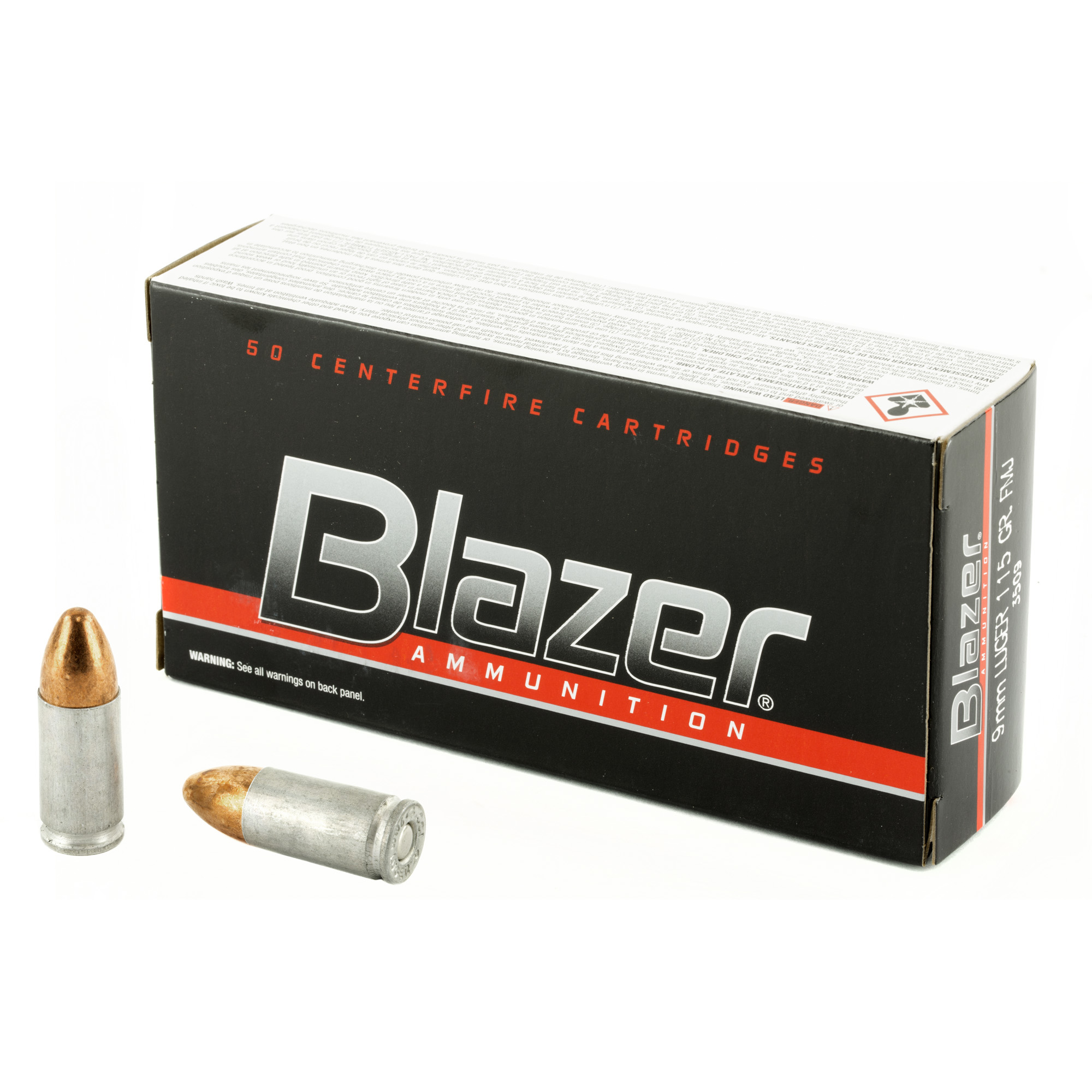CCI Blazer 9mm Luger Aluminum FMJ 115 Grain 50 Rounds