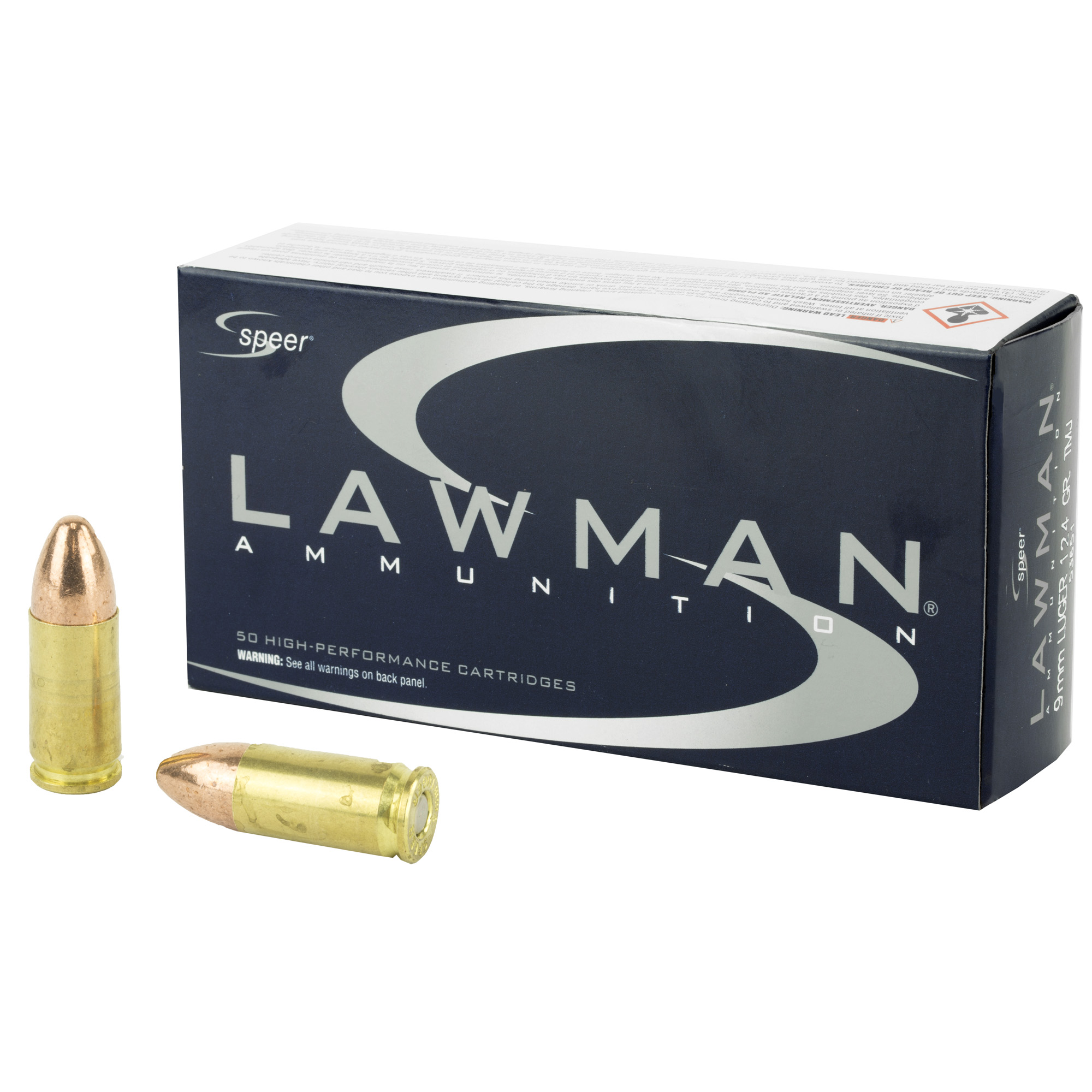 Speer Lawman 9mm Luger 124 Grain TMJ 50 rounds