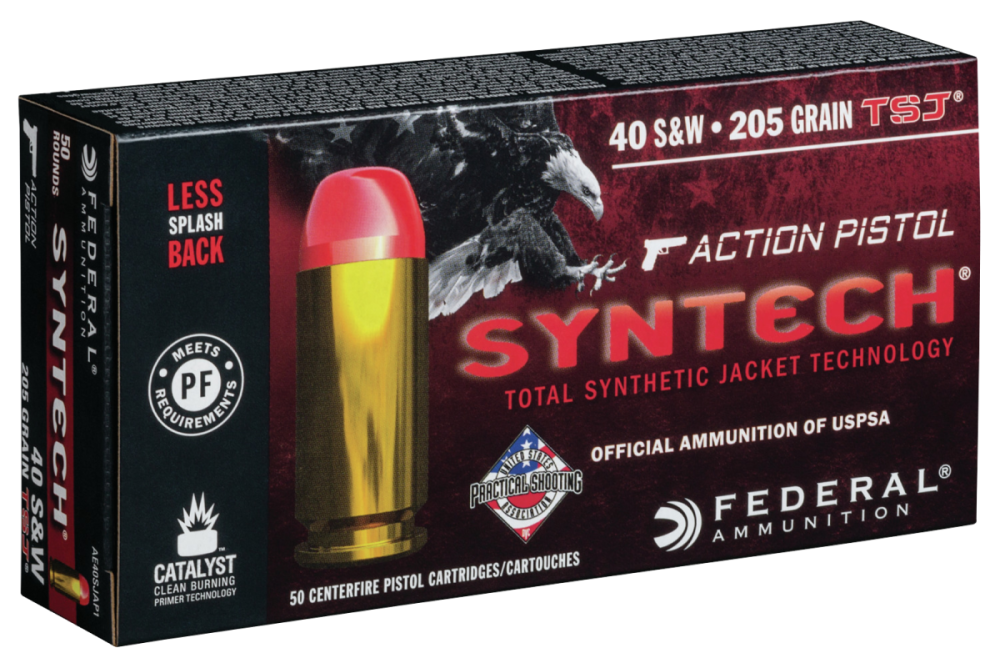 Federal Syntech Action 40 S&W 205 Grain TSJ 50 rounds