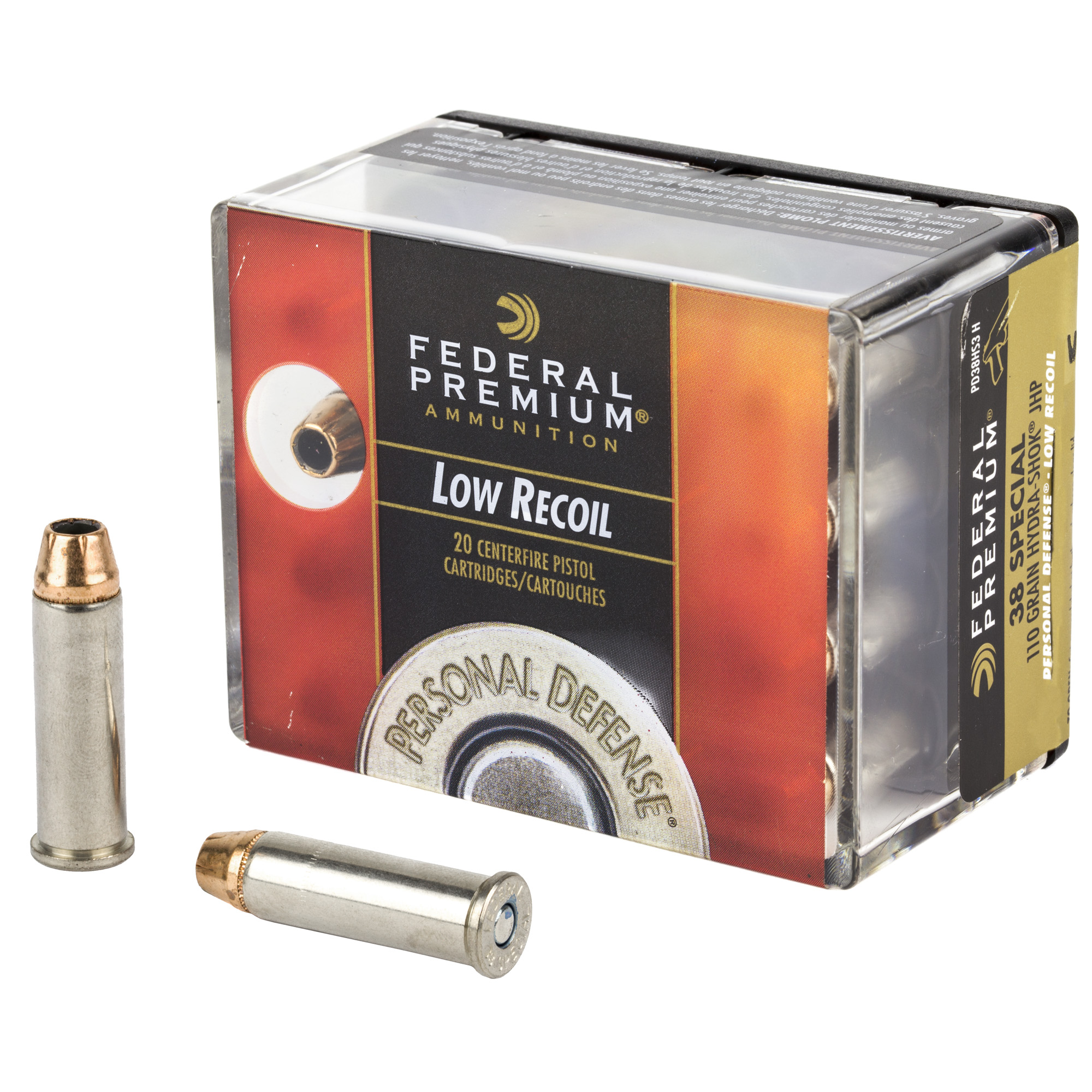 Federal Personal Defense 38 Special 110 Grain Hydra-Shok 20 rounds