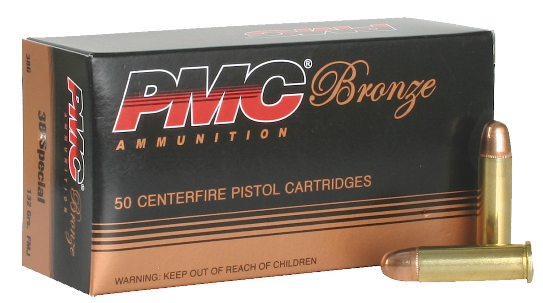 PMC Bronze 38 Special 132 Grain FMJ 50 rounds