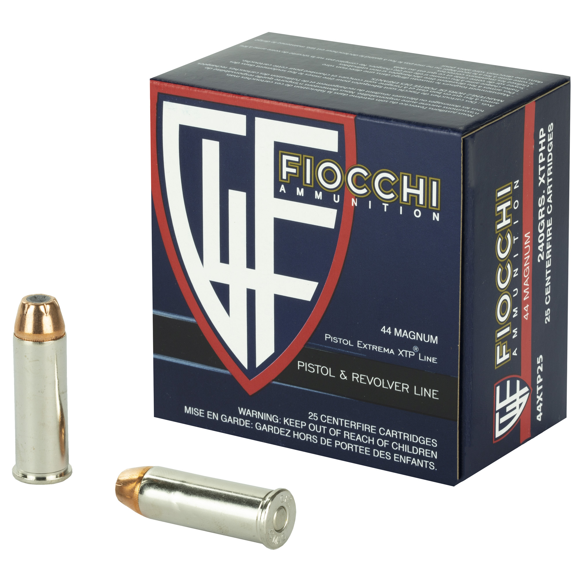 Fiocchi Extrema 44 Rem Mag 240 gr XTP Hollow Point