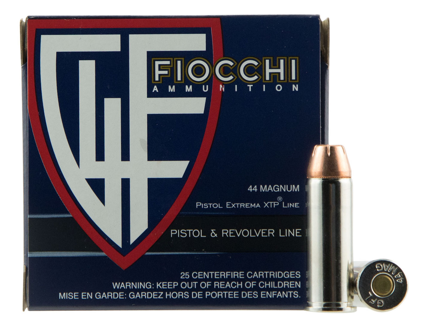 Fiocchi Extrema 44 Rem Mag 200 Grain XTP HP 25 rounds