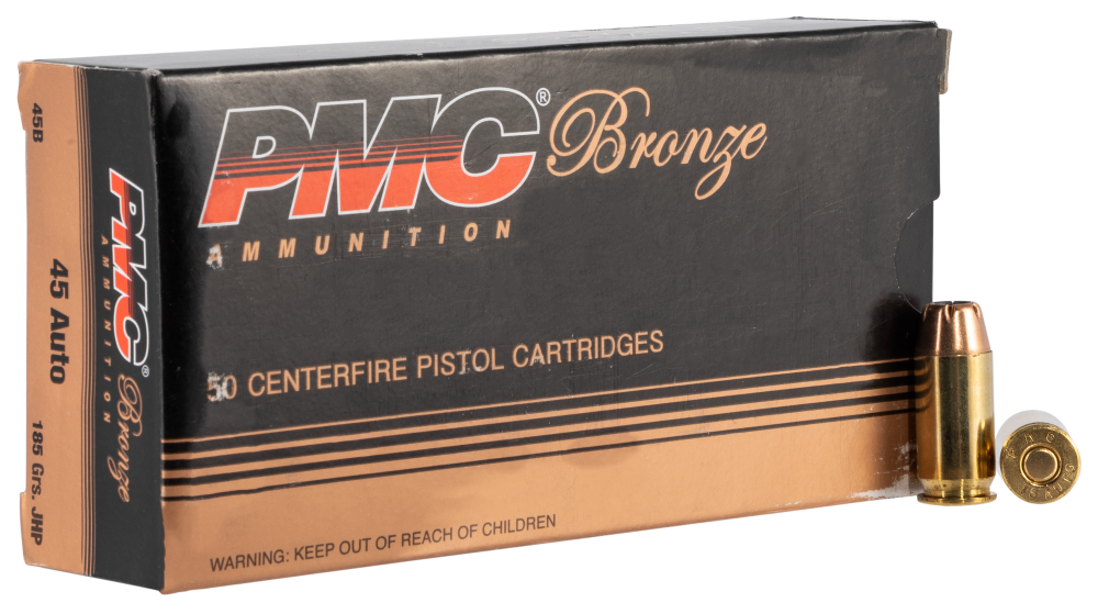 PMC Bronze 45 ACP 185 Grain JHP 50 rounds