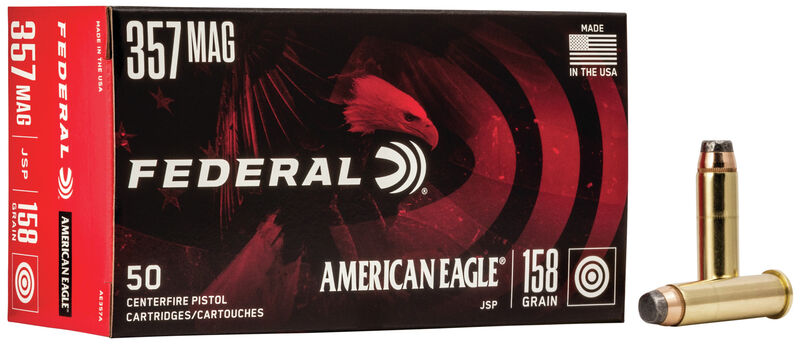 Federal American Eagle 357 Mag 158 Grain JSP 50 rounds
