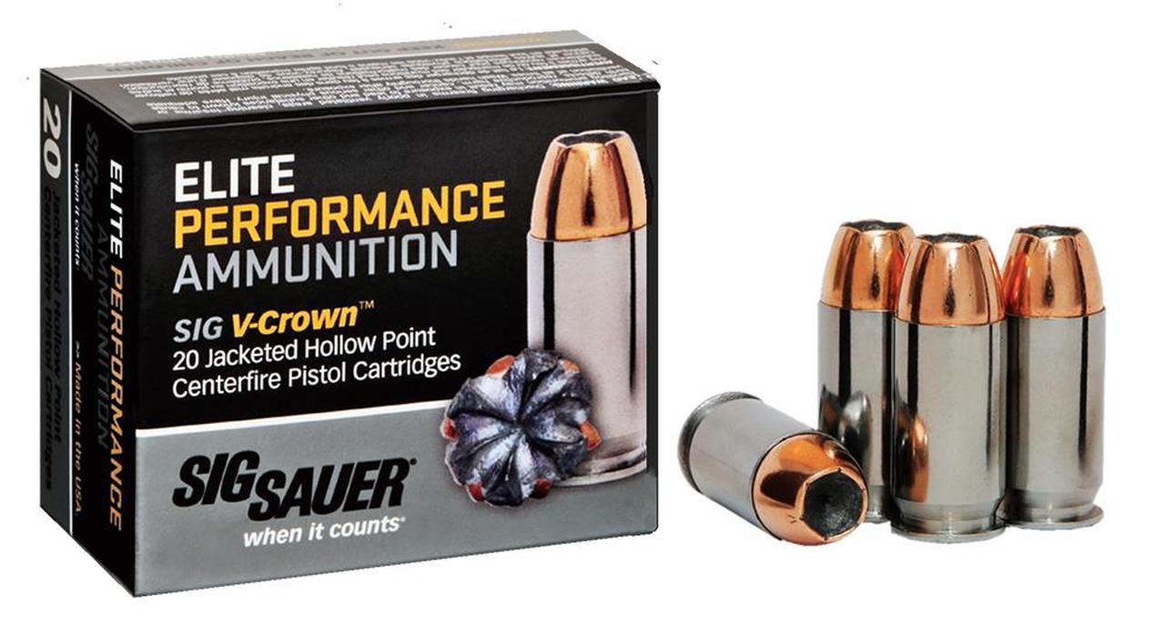 Sig Sauer Elite V-Crown 45 ACP 200 Grain JHP 20 rounds