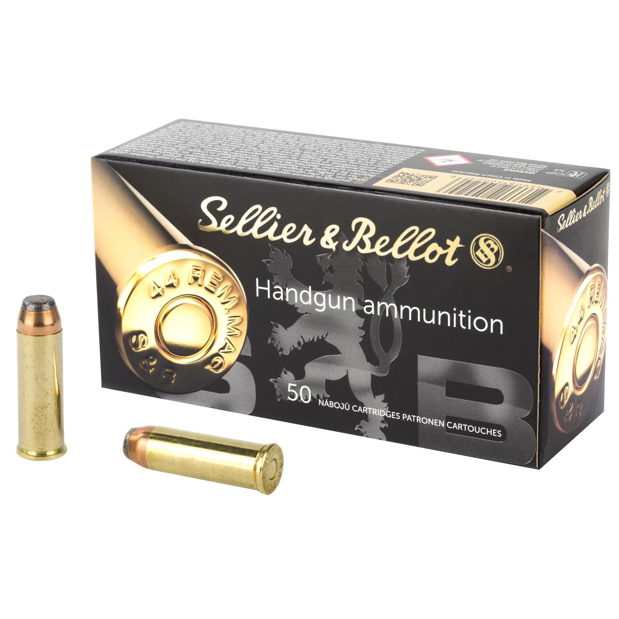 Sellier & Bellot 44 Rem Mag 240 Grain SP 50 rounds