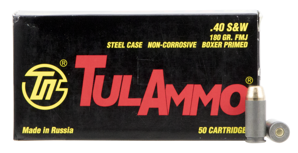 Tulammo Handgun 40 S&W 180 Grain FMJ 50 rounds