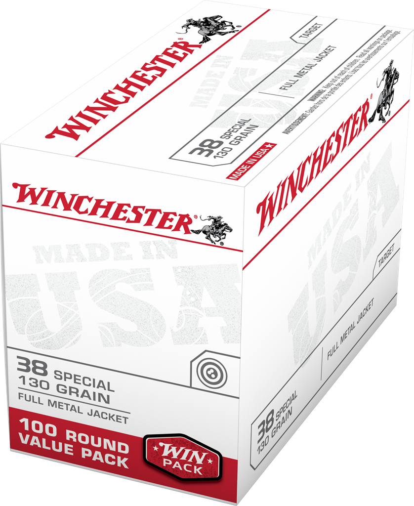 Winchester USA 38 Special 130 Grain FMJ 100 rounds