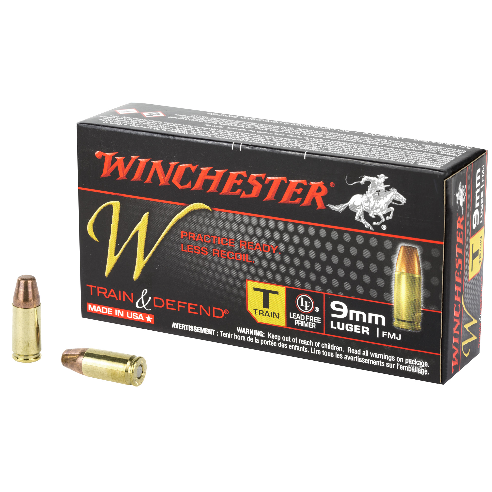Winchester USA 9mm Luger 147 Grain FMJ 50 rounds