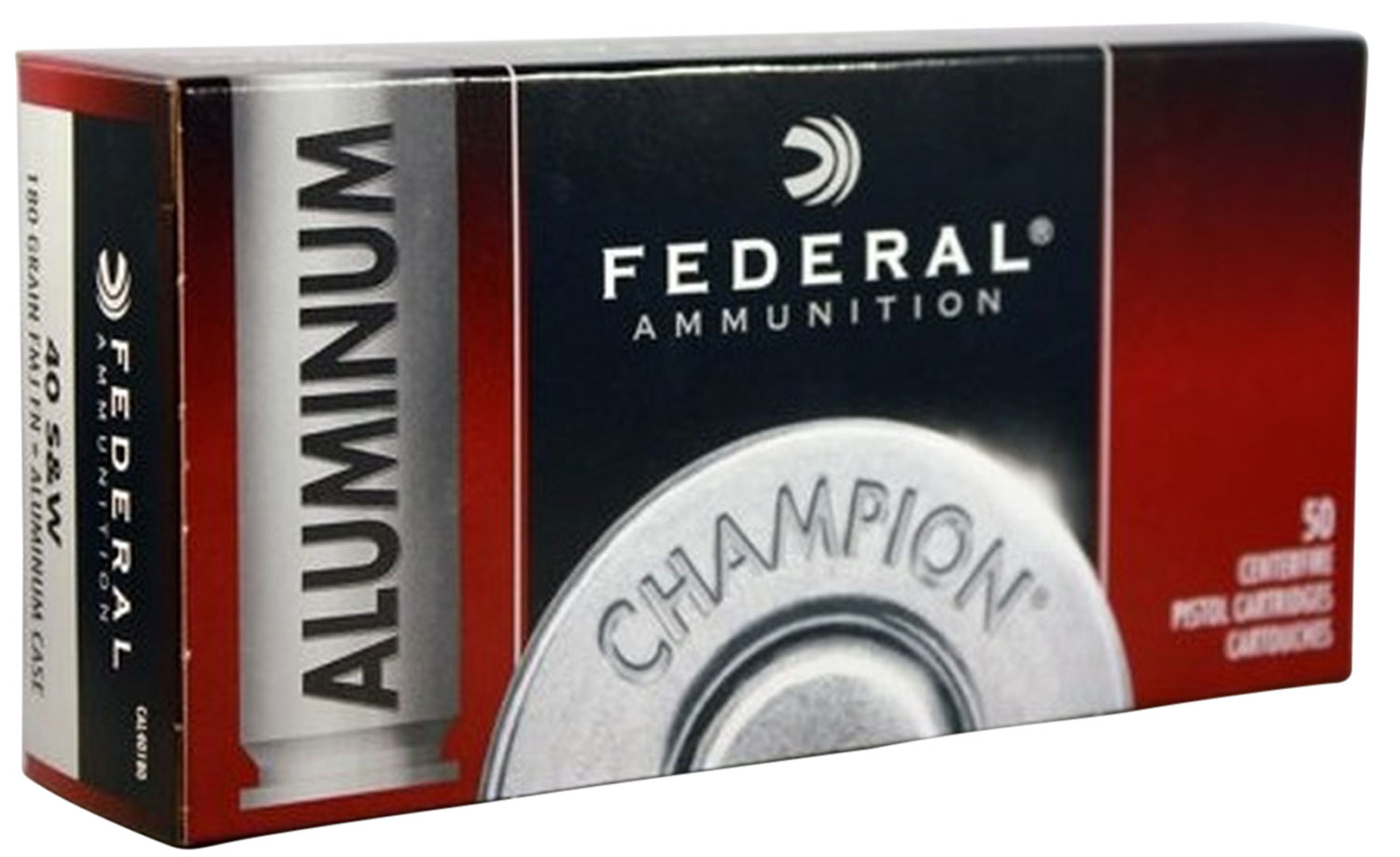 Federal Champion Aluminum 40 S&W 180 Grain FMJ 50 rounds