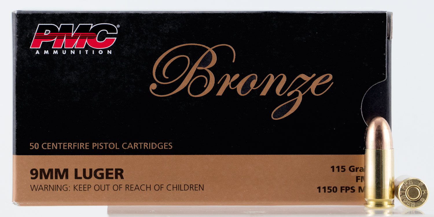 PMC Bronze 9mm Luger 115 Grain FMJ 50 rounds