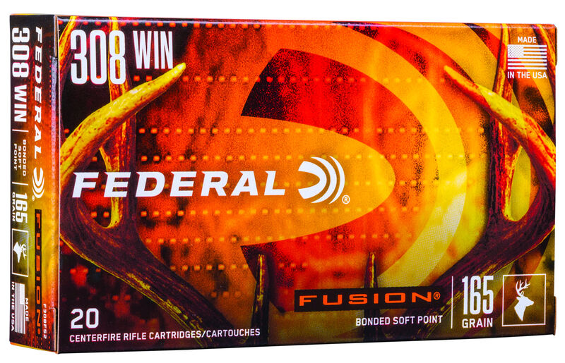 Federal Fusion 308 Winchester Brass SP 165 Grain 20 Rounds