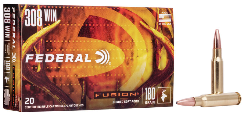 Federal Fusion 308 Winchester Brass SP 180 Grain 20 Rounds