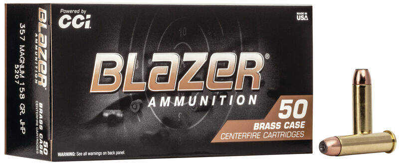 CCI Blazer 357 MAG Brass JHP 158 Grain 50 Rounds