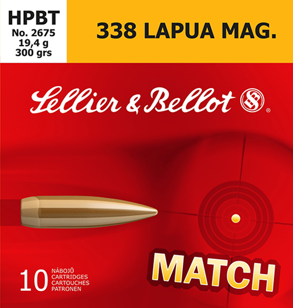 Sellier & Bellot 338 Lapua Mag Brass HPBT 300 Grain 10 Rounds