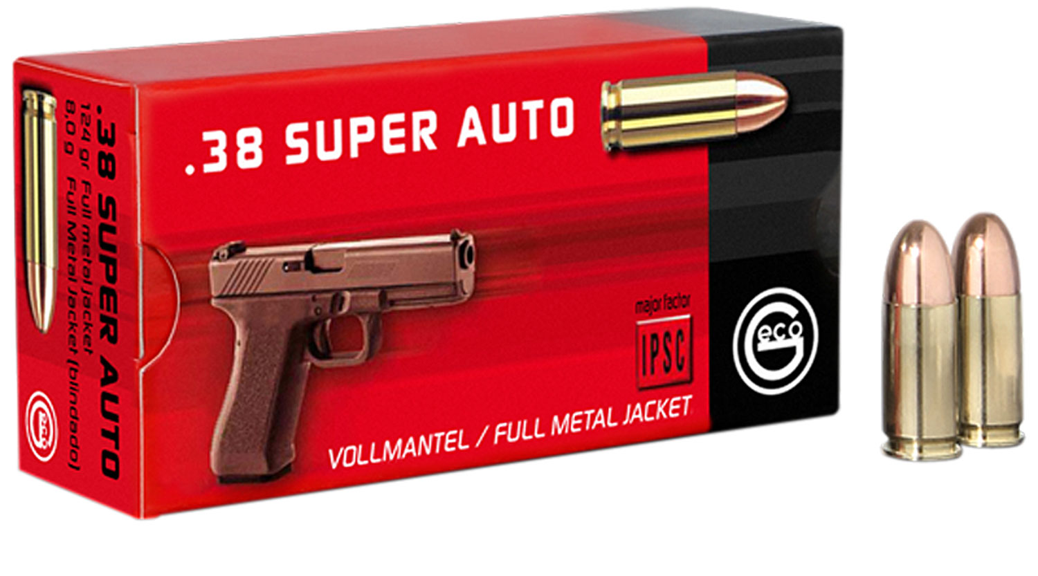 Geco 38 Super Brass FMJ 124 Grain 50 Rounds