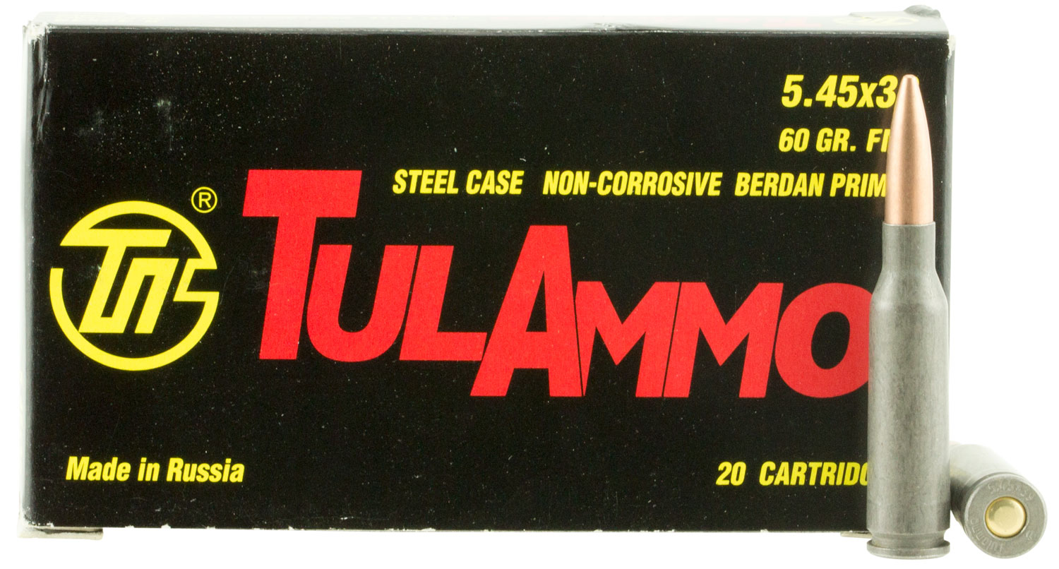 Tulammo 5.45x39 mm Steel FMJ 60 Grain 20 Rounds