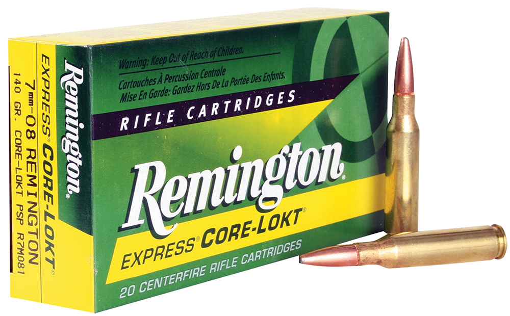 Remington Core-Lokt 7mm-08 Rem Brass PSPCL 140 Grain 20 Rounds