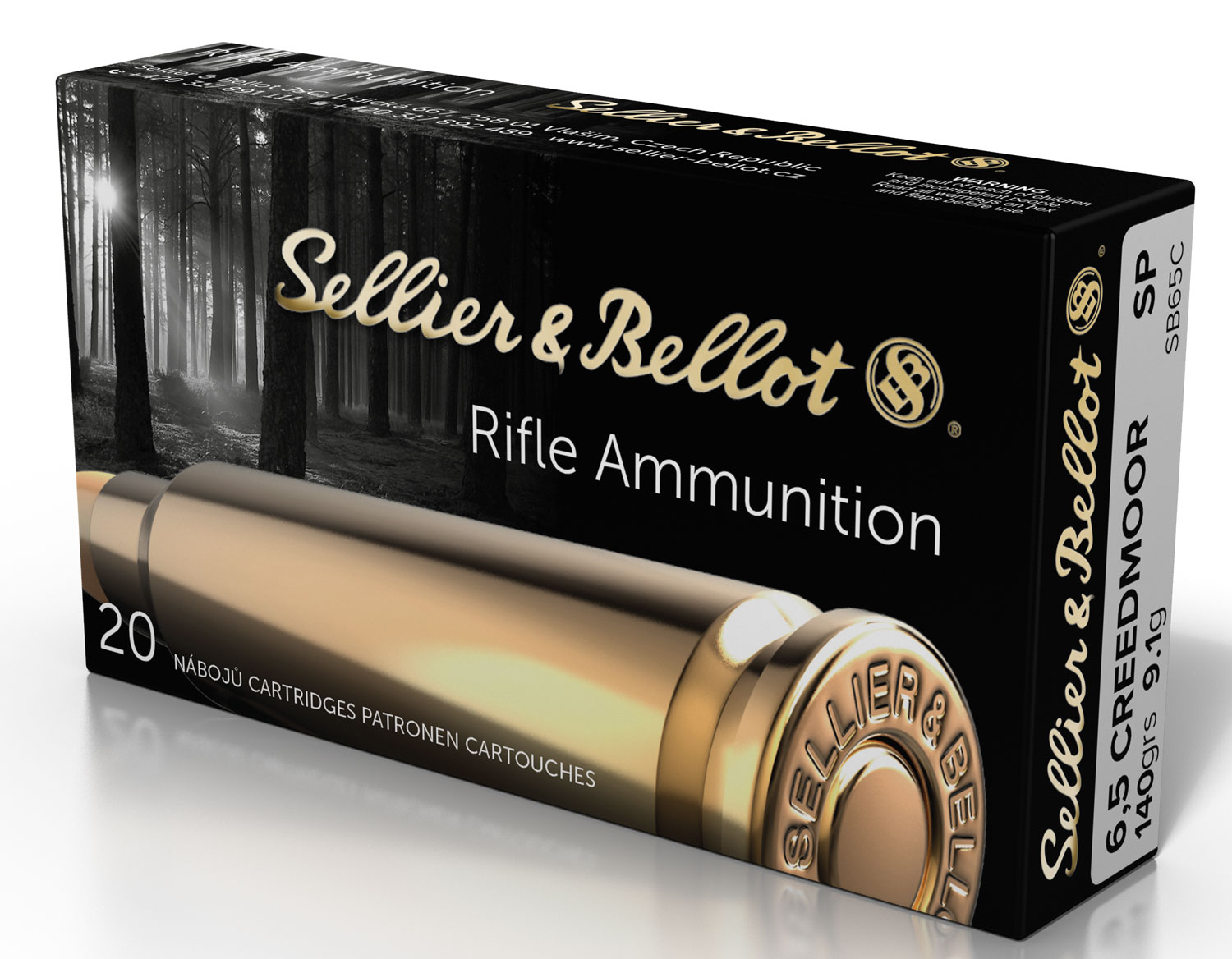 Sellier & Bellot 6.5 Creedmoor Brass SP 140 Grain 20 Rounds