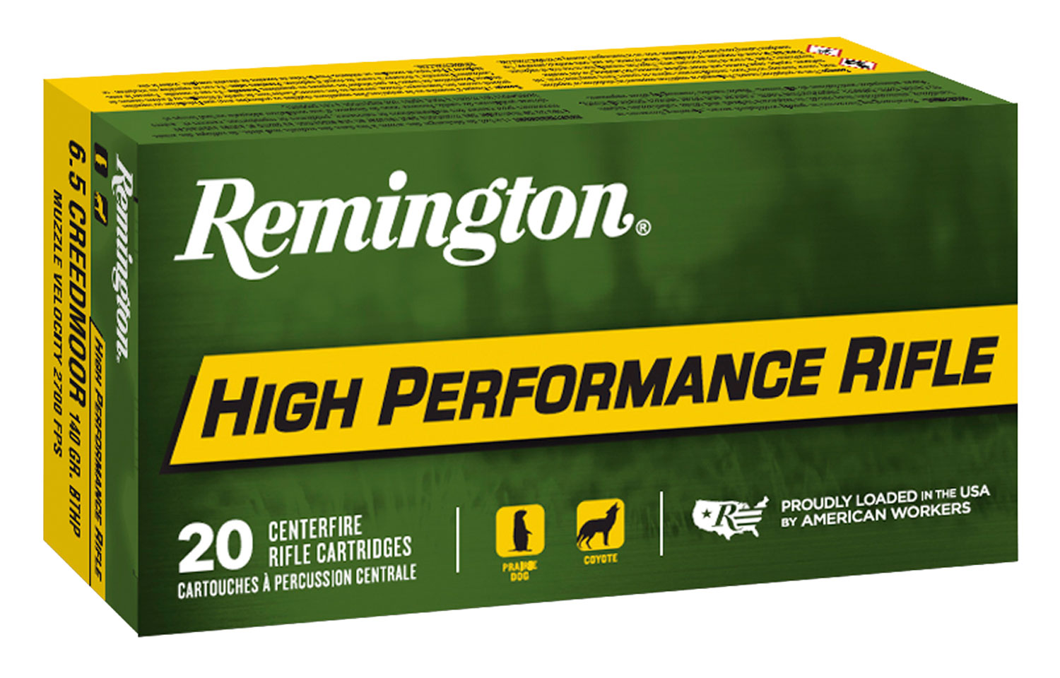 Remington High Performance 6.5 Creedmoor Brass BTHP 140 Grain 20 Rounds