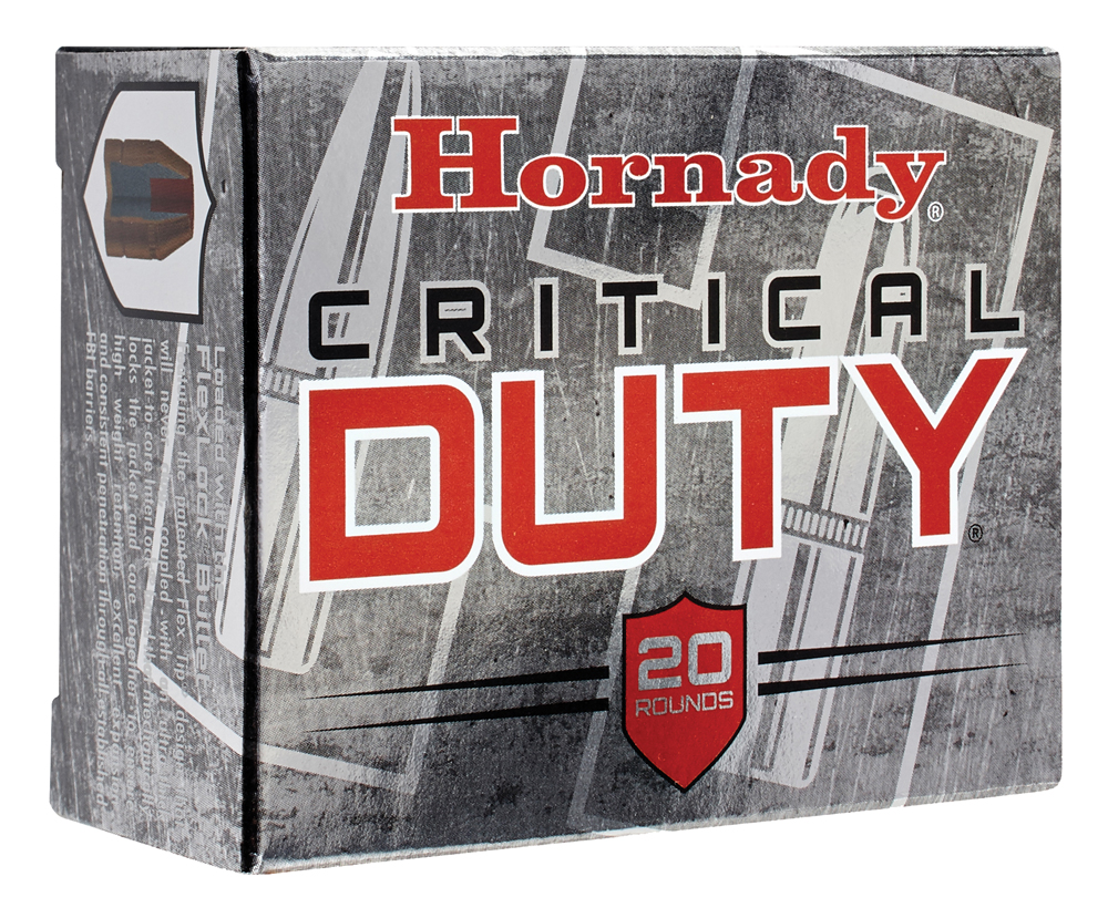 Hornady Critical Duty 10 mm Auto Nickel Plated Brass FlexLock 175 Grain 20 Rounds