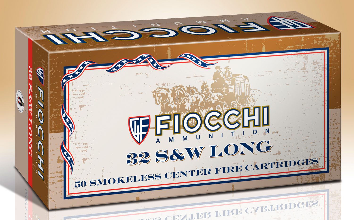 Fiocchi Dynamics 32 S&W Long Brass FMJ 97 Grain 50 Rounds
