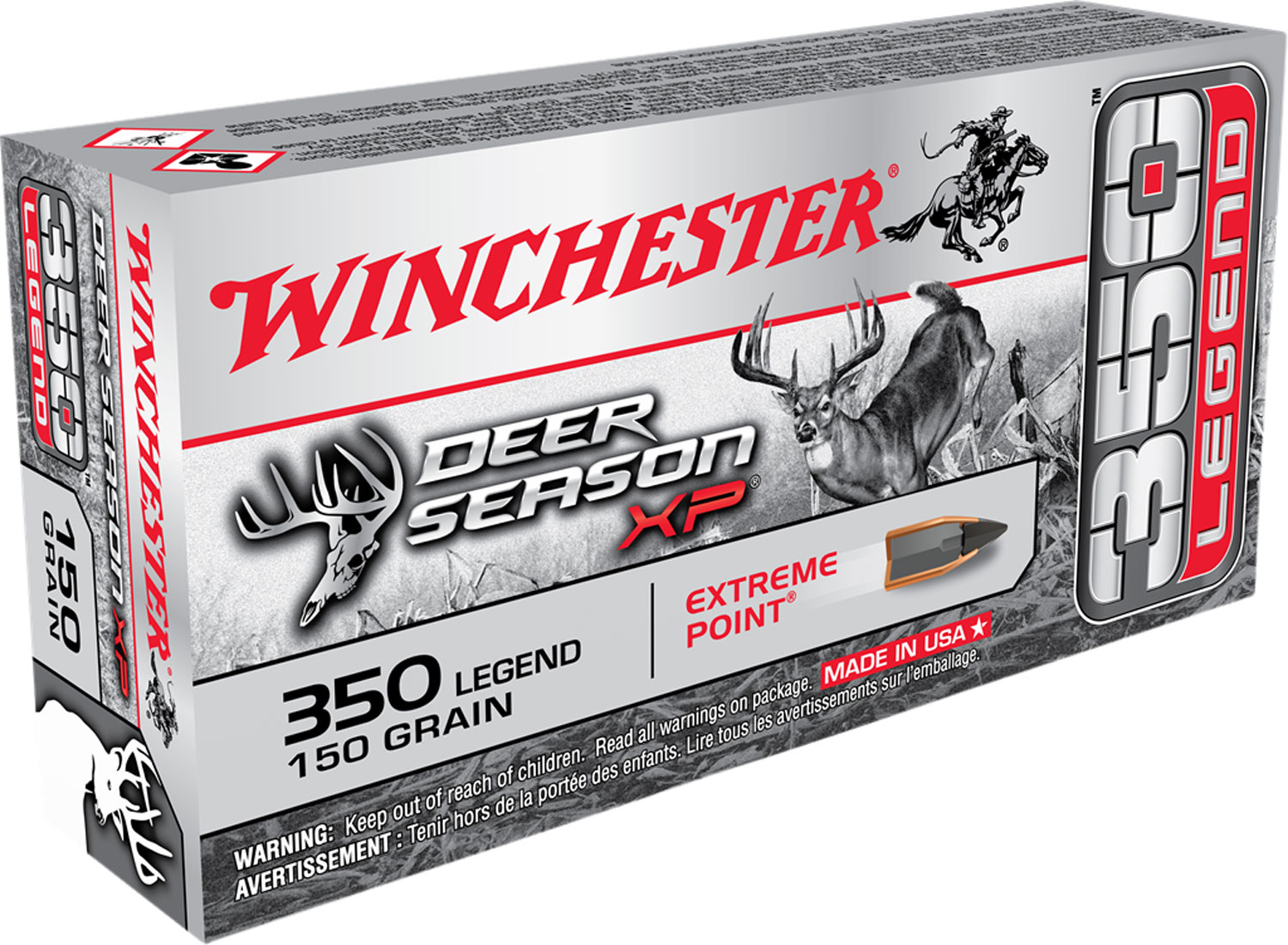 Winchester Deer Season XP 350 Legend Brass EP 150 Grain 20 Rounds