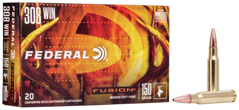 Federal Fusion 308 Win Brass SP 150 Grain 20 Rounds
