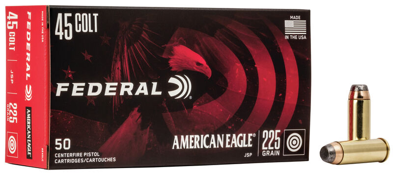 Federal American Eagle (LC) 45 Colt Brass JSP 225 Grain 50 Rounds