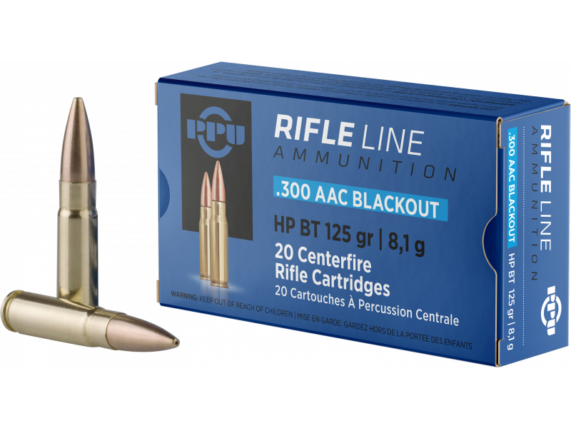 Prvi Partizan AAC 300 Blackout Brass BTHP 125 Grain 20 Rounds