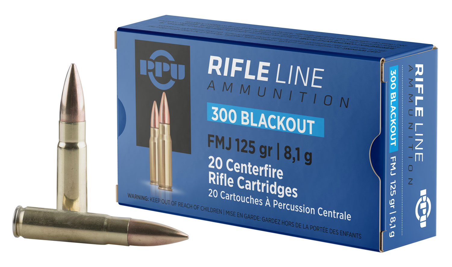 Prvi Partizan 300 Blackout Brass FMJ 125 Grain 20 Rounds