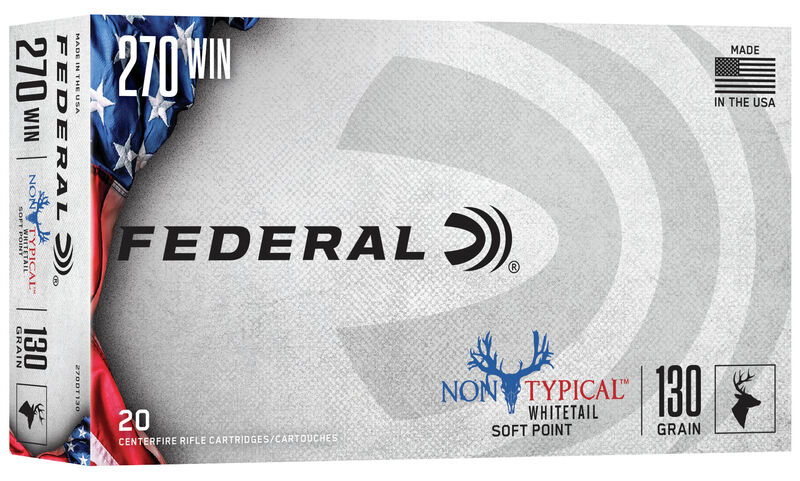 Federal Non-Typical 270 Win Brass SP 130 Grain 20 Rounds