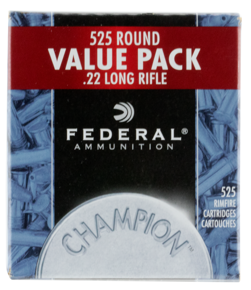 Federal Champion 22 Long Rifle Brass HP 36 Grain 525 Rounds