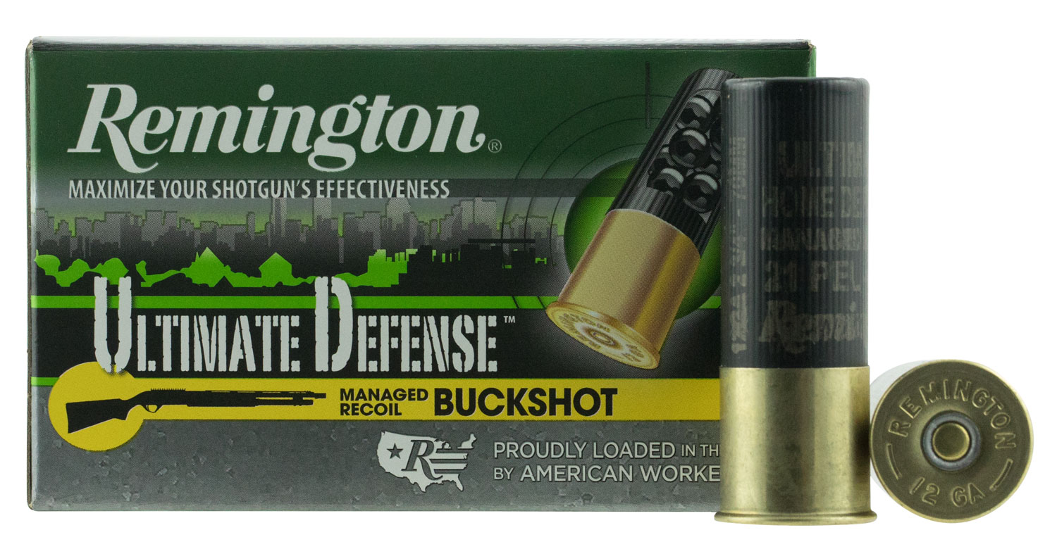 Remington Ultimate Defense 12 Gauge 2.75" 4 Buck 21 Pellets 5 Rounds