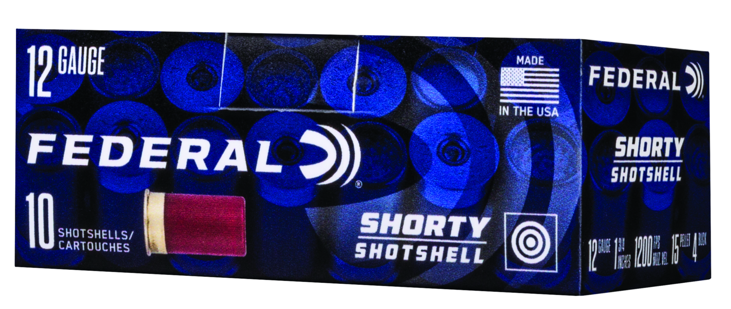 Federal Shorty 12 Gauge 1.75" 4 Buck 15 Pellets 10 Rounds