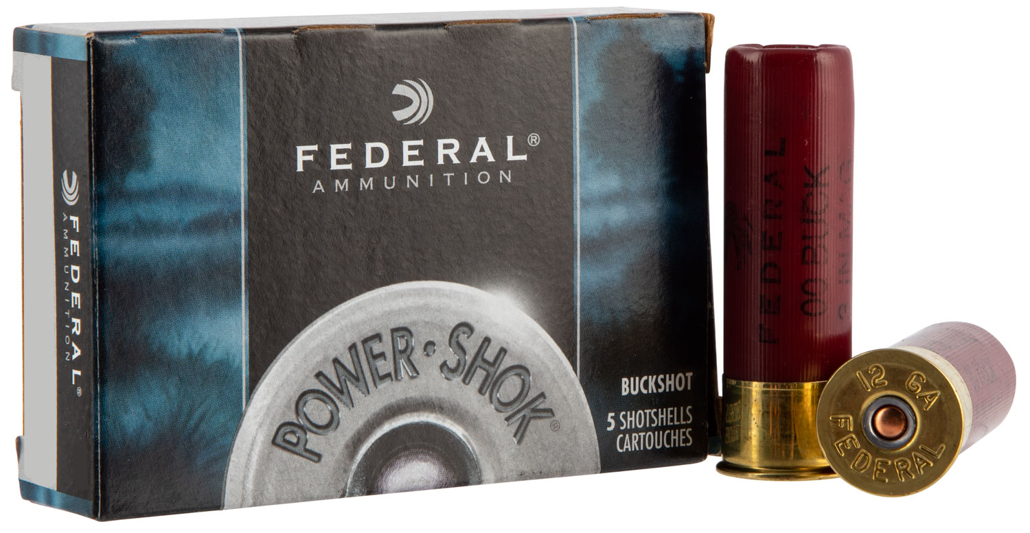 Federal Power-Shok 16 Gauge 2.75'' 1 Buck 12 Pellets 5 Rounds