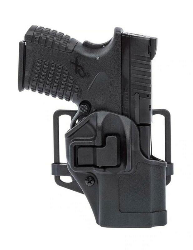 Blackhawk Serpa CQC Concealment Black Matte Polymer Glock 48/S&W 43X S&W M&P Shield EZ 9/380 Right Hand