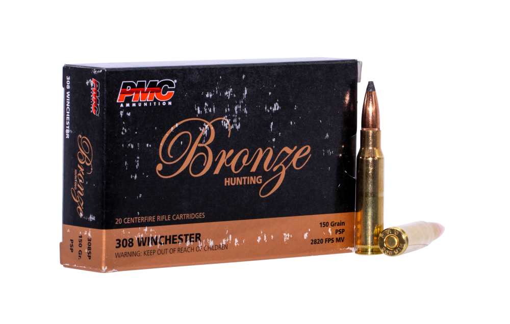 PMC Bronze 308 Win Brass PSP 150 Grain 20 Rounds