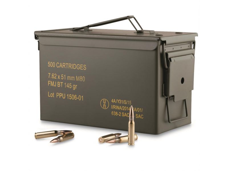 Prvi Partizan Rangemaster 7.62x51mm NATO Brass FMJBT 145 Grain 500 Rounds