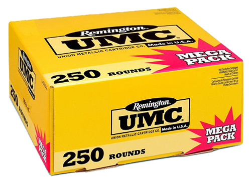 Remington UMC Mega Pack 380 ACP Brass FMJ 95 Grain 250 Rounds