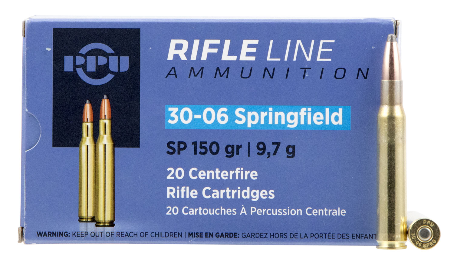 Prvi Partizan 30-06 Springfield Brass SP 150 Grain 20 Rounds