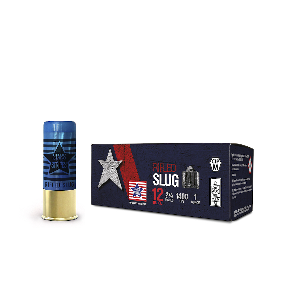 Stars and Stripes 12 Gauge 2.75" Rifled Slug 1 oz 10 Rounds