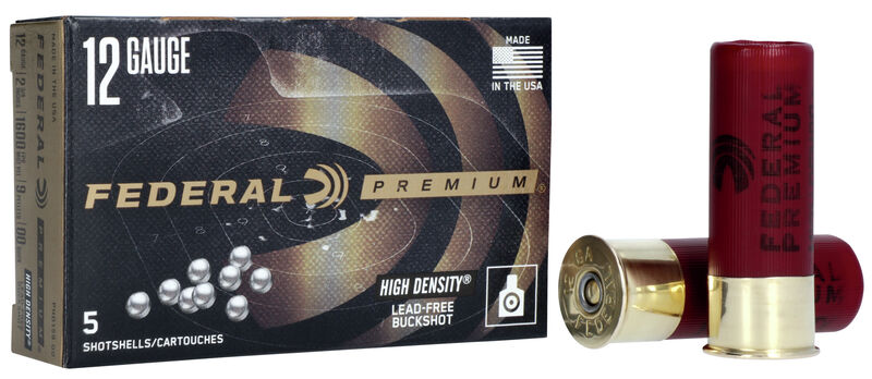 Federal High Density 12 Gauge 2.75" 00 Buck 5 Rounds