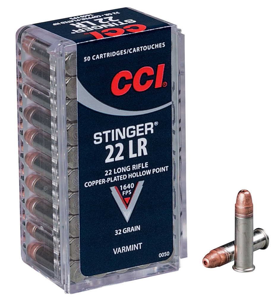 CCI Stinger .22LR Nickel Plated Brass CPHP 32 Grain 50 Rounds