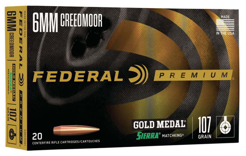 Federal Gold Medal 6mm Creedmoor Brass HPBT Grain 20 Rounds