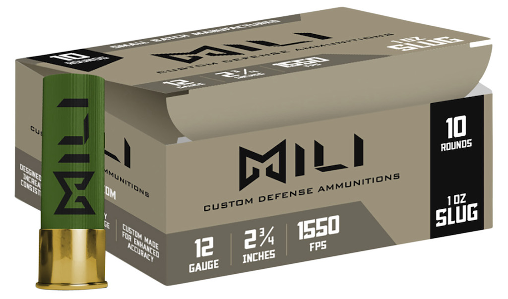 Mili Ammunitions Custom Defense 12 Gauge 2.75" Rifled Slug 1oz 10 Rounds